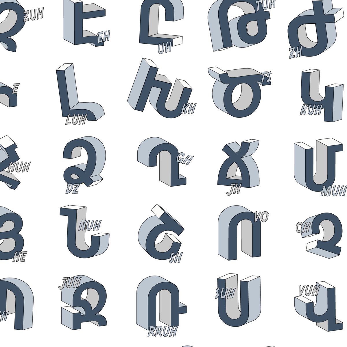 Taguhi - Armenian Alphabet with Pronunciations – arpaandryan